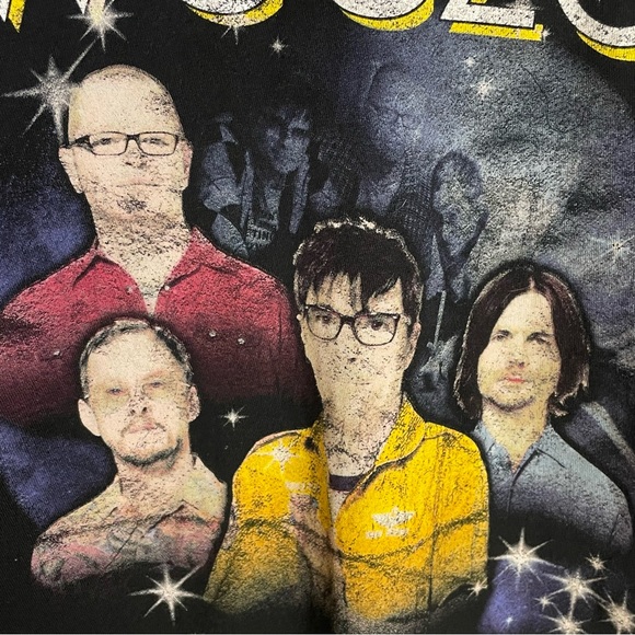 Weezer 2021 Stadium Tour Black Graphic Band Tee Size M - Picture 5 of 8
